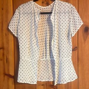 Polka Dot Button Up Blouse